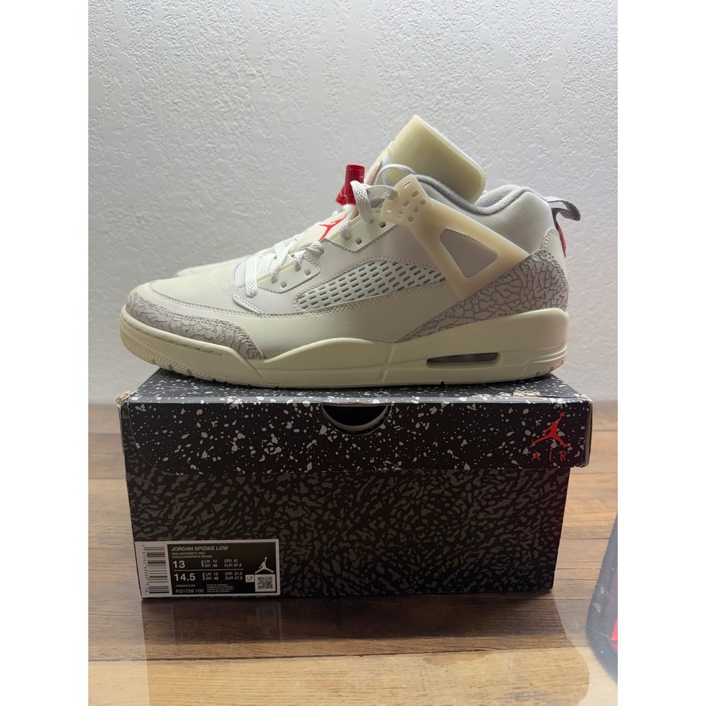 Jordan Spizike Low Sail University Red Coconut Milk Mens 13 FQ1759-100